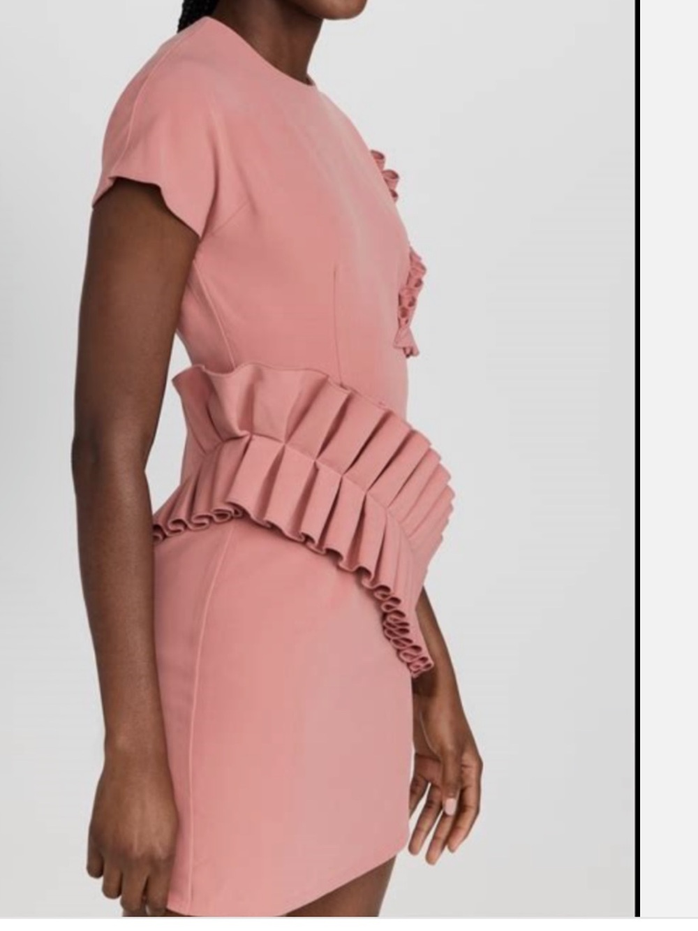 ANDREA IYAMAH Elegant Ruffle-Detail Mini Dress - Picture 16 of 16